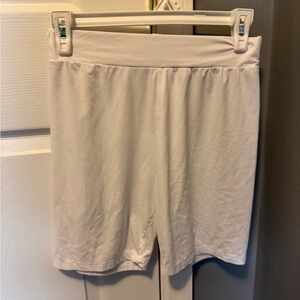 Women's Classic White Biker Shorts